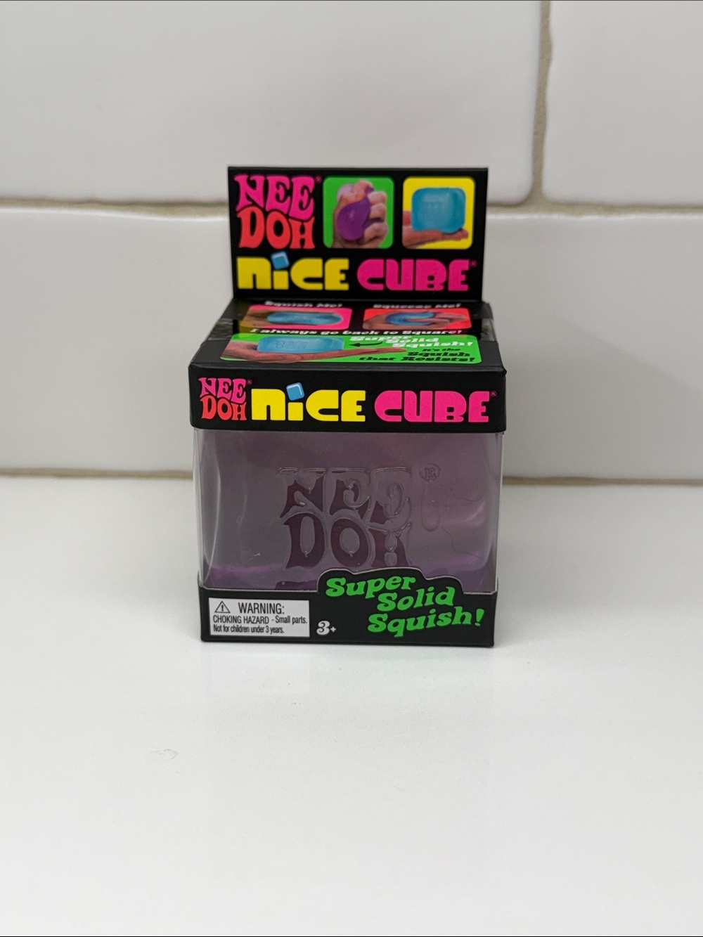 Needoh nice cube squishy PURPLE